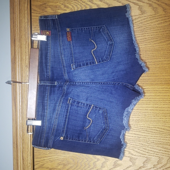 7 For All Mankind Denim Cutoff Shorts - Picture 3 of 7